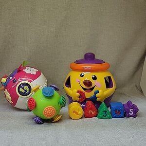 Fisher Price Learn Shapes & Colors VTech Move And Crawl Ball, Bumpie Ball
